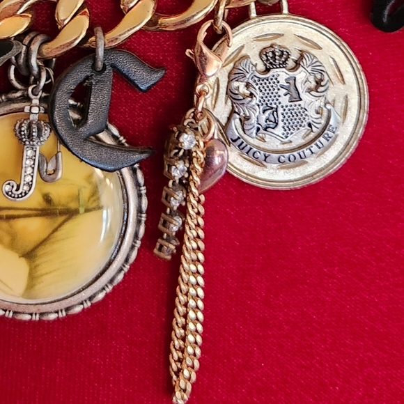 JUICY COUTURE Y2k Western Horseshoe JC Spurs Gold Chunky 16" Chain Toggle EUC LN - Picture 15 of 16